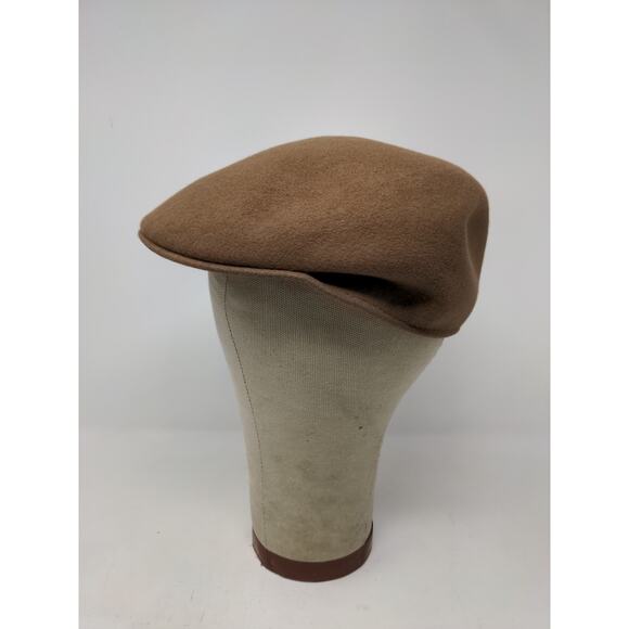 Dorfman Pacific Scala 100% Wool Pressboy Flat Hat Cap Brown Size Small - Picture 3 of 8